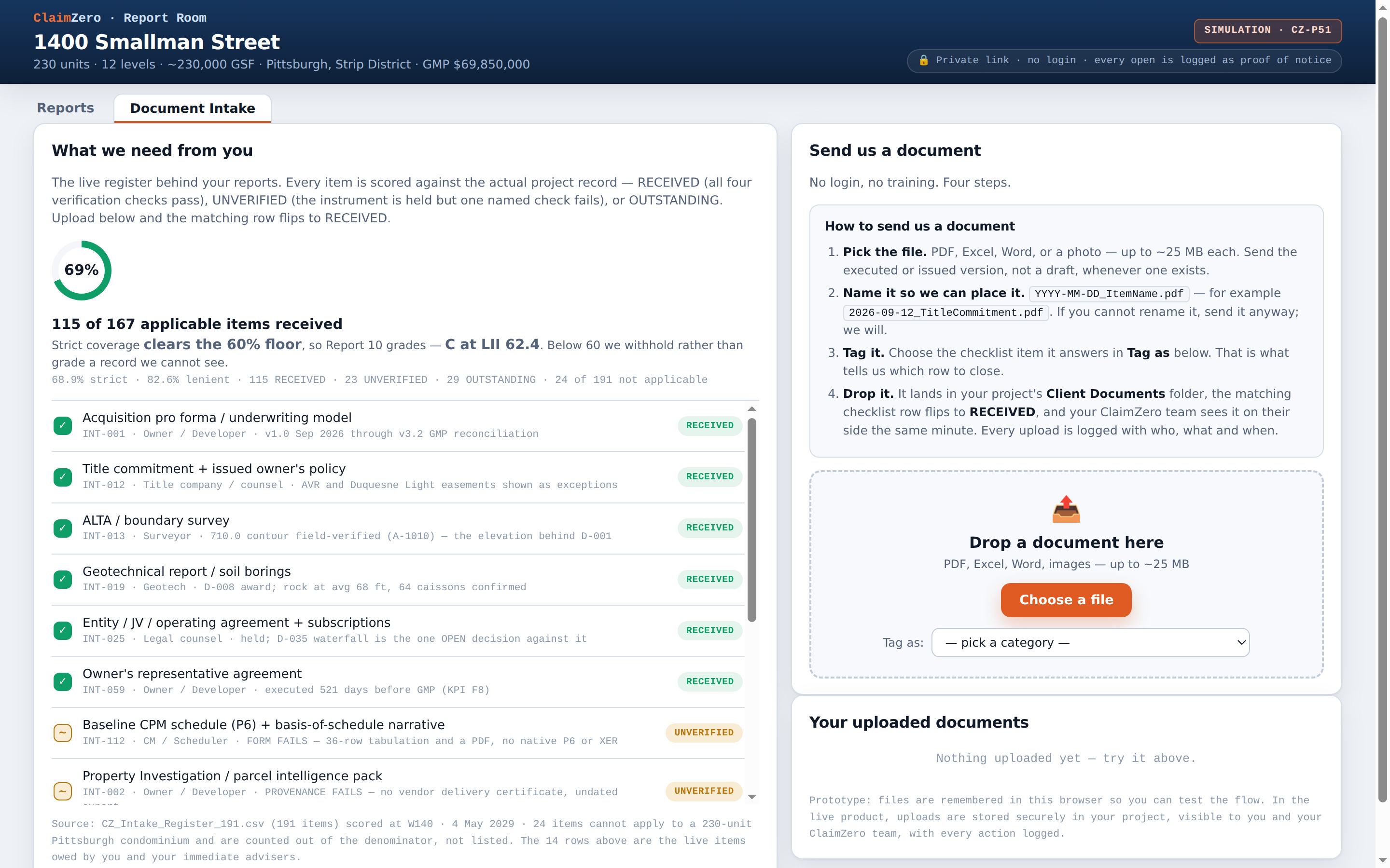 Document Intake & Verification